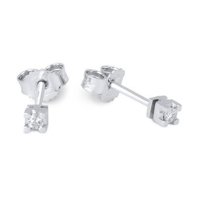 Orecchini Demetra Donna ESSENTIAL in Oro bianco Diamante 0.12 Ct 022.Q.012.W.A3 - 022.Q.012.W.A3